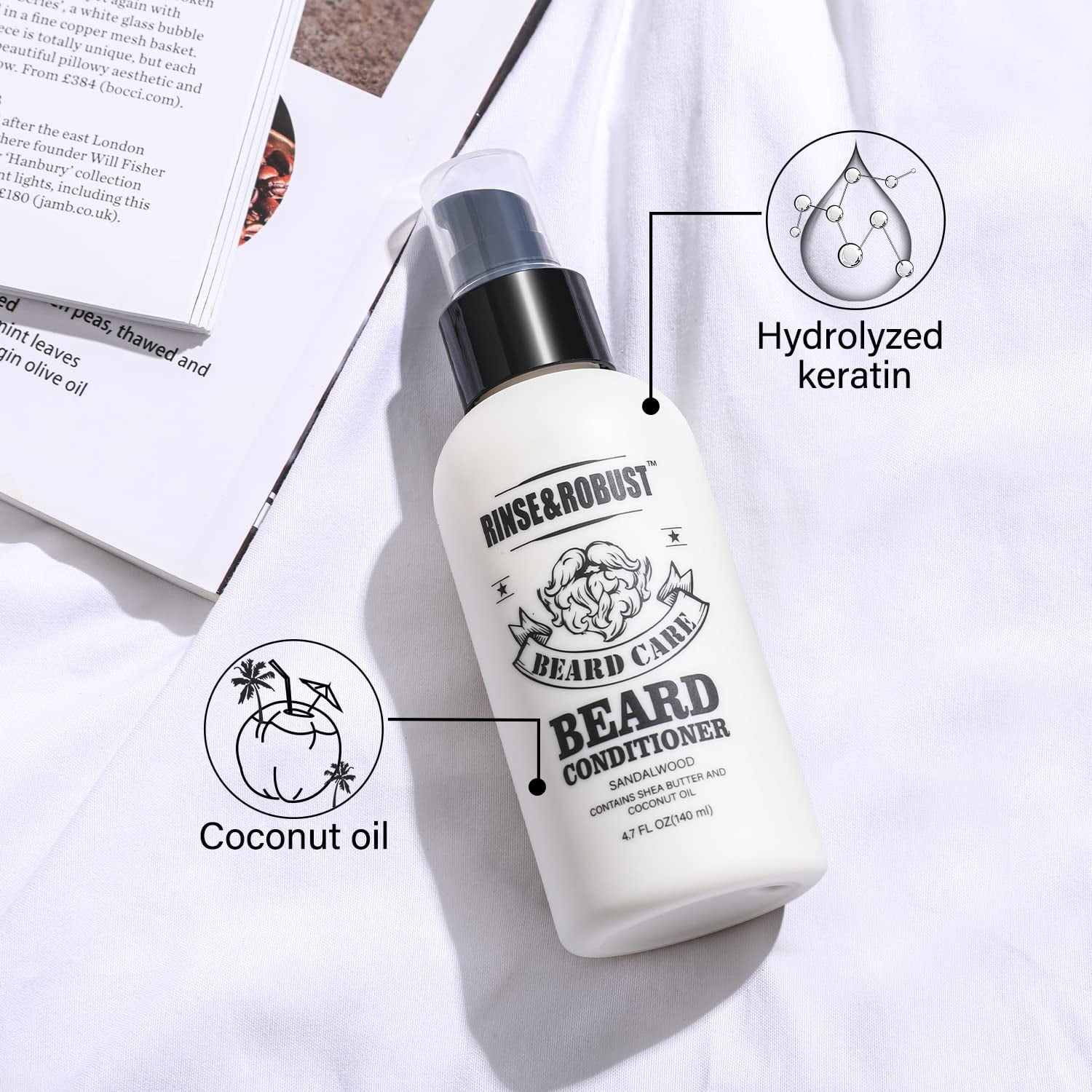 Body & Earth Beard Grooming Kit, 4-Piece Set photo 4
