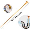 thumbnail image 4 of Plumbing unclogger Tool, 6 Pack 50.5cm Length Drain Cleaner Sticks, Drain Cleaning Tool, Hair Catcher Stick Pipe Tub, for Kitchen, Sink, Toilet, Bathtub, 4 of 5
