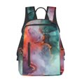 thumbnail image 1 of Balery Colorful Abstract Waves Mochila Ligera para Hombres y Mujeres – Resistente y Impermeable, Ideal para la Escuela, el Trabajo, los Viajes y el Uso Diario, 1 of 7