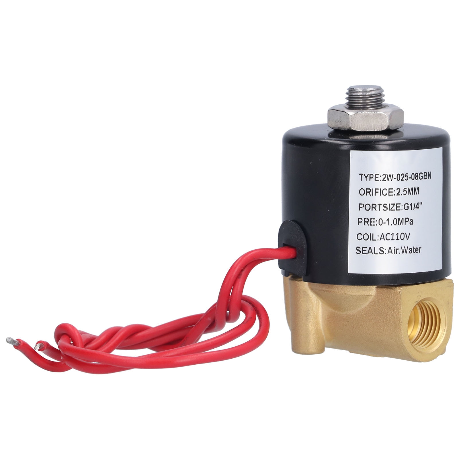 Air Solenoid Valve, Solenoid Valve 01.0MPa Pressureless Start 2 Way
