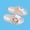 White, variant on Girls Slide Sandals, Indoor Non Slip Slip On Open Toe Summer Shoes Pink Size 12-12.5(Little Kids)