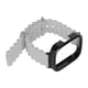 thumbnail image 2 of Correa de reloj de repuesto 2 en 1 para Redmi Watch 3 Pulsera de reloj inteligente ajustable de silicona con estuche protector gris, 2 of 10