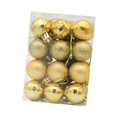 thumbnail image 4 of 24 piezas de adornos de bolas navideñas, bolas decorativas de Navidad, Navidad Oro, 4 of 9