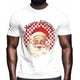 thumbnail image 2 of Camisetas gráficas informales de manga corta para hombre con texto "Feliz Navidad, Papá Noel", 2 of 8