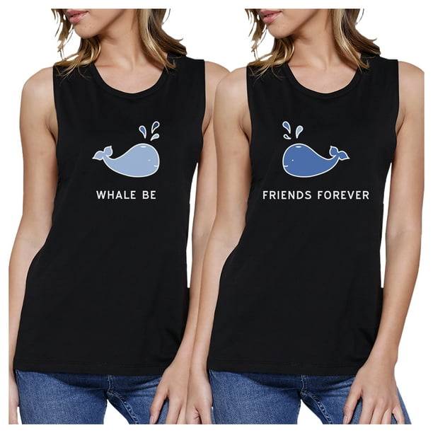 365 Printing Whale Be Friend Forever Bff Matching Cute Summer Muscle Tee Shirt Walmart Com Walmart Com