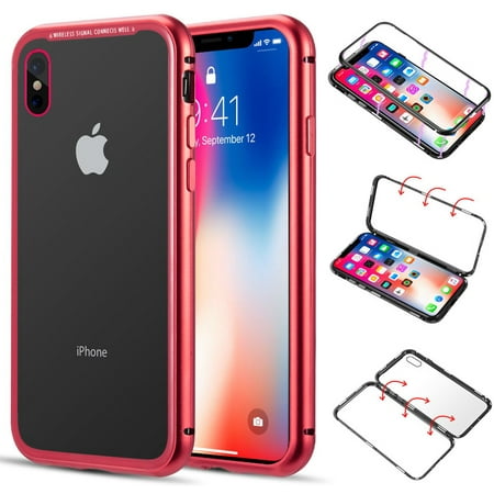 Iphone Xs Max Case Nakedcellphone Magnetic Snap On Aluminum Cover
