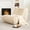 Beige, variant on Hobestluk Giant Bean Bag Chair, Faux Leather Memory Foam Bean Bag Sofa for Adults, Living Room Bedroom Dorm Office, Brown