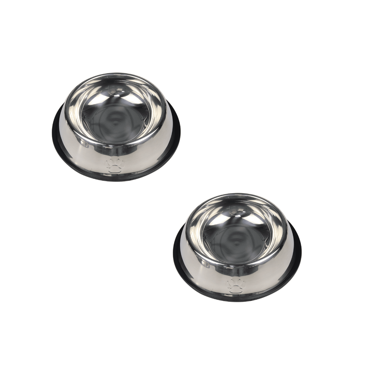 ACDANC 2Pcs Stainless Steel Dog Bowls Anti-Slip Design Raised Cat Bowl Safe and Stylish Cat Food Container 7.08in