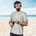 thumbnail image 4 of Wukai Retro Snake Print Men's Short-Sleeved Mesh T-Shirt,Quick-Dry Short Sleeve Workout T-Shirt-3X-Large, 4 of 8