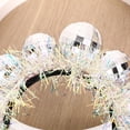thumbnail image 4 of Diadema de bola de discoteca para fiesta de cumpleaños + Nochevieja - Se adapta a adultos + niños - Última discoteca, decoración de discoteca, accesorio para el cabello, 4 of 5