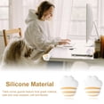 thumbnail image 4 of Protectores de esquina de mesa para muebles, protectores decorativos para bebés, seguridad, cojín de escritorio de alta resistencia, protección del hogar, color blanco, 4 piezas Methold BA000328-01, 4 of 7