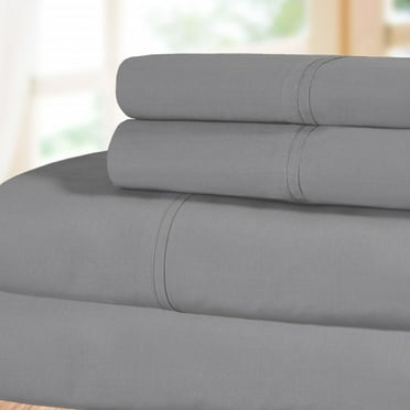Superior Tierney Cotton Percale Deep Pocket Sheet Set, King, Smoked Pearl