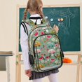 thumbnail image 7 of FORMRS Kids Backpack for School Unisex 17" Casual Bookbag Travel Daypack with Compartment Pockets, Green Cartoon Trucks Pattern, 7 of 7