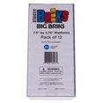 thumbnail image 2 of Premium Big Briks Light Gray Baseplate Set - 12 Pack - Compatible with All Major Brands - Large Pegs, 2 of 4