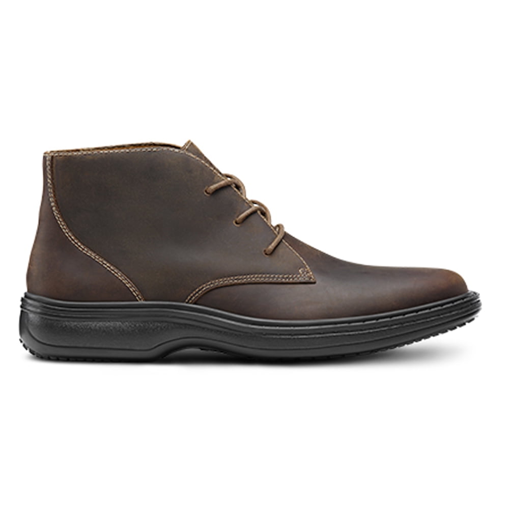 Dr. Comfort Ruk Men's Casual Boot: 11.5 X-Wide (3E/4E) Brown Lace