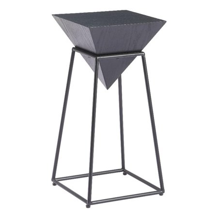 Pemberly Row Modern / Contemporary Assembled Metal Side Table Black