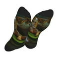 thumbnail image 5 of KLL Intellectual Frog Pond Print Cool Socks Men's Women's Crew Socks Funny Crazy Novelty Stockings, 5 of 7