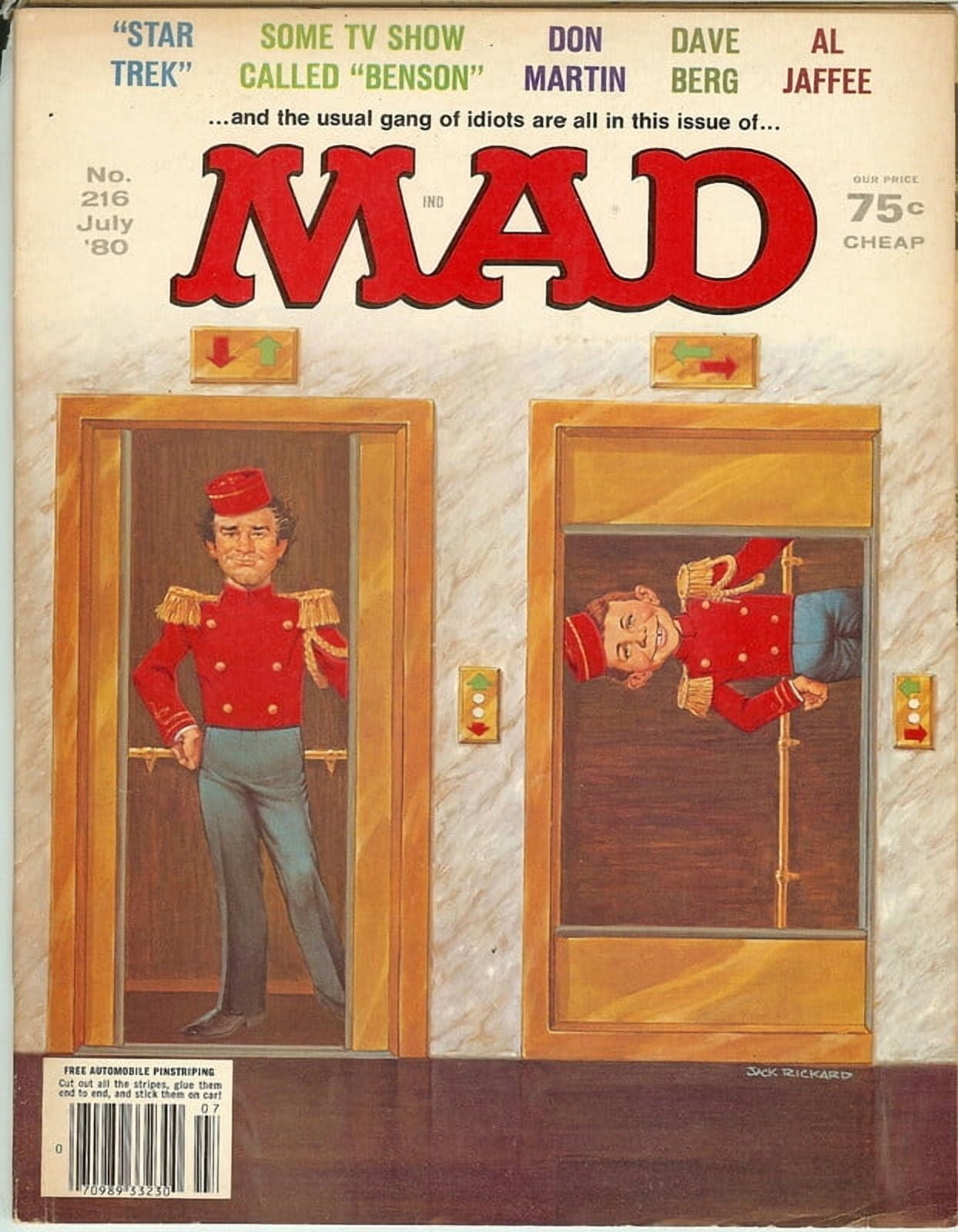 MAD Magazine Vintage Collectible #216 JULY 1980