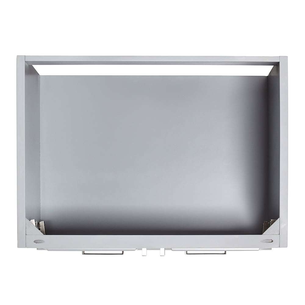 Ariel Stafford 30 In. Single Rectangle Sink Bathroom Vanity Pure Carrara White Quartz Countertop 1.5 Edge In Grey