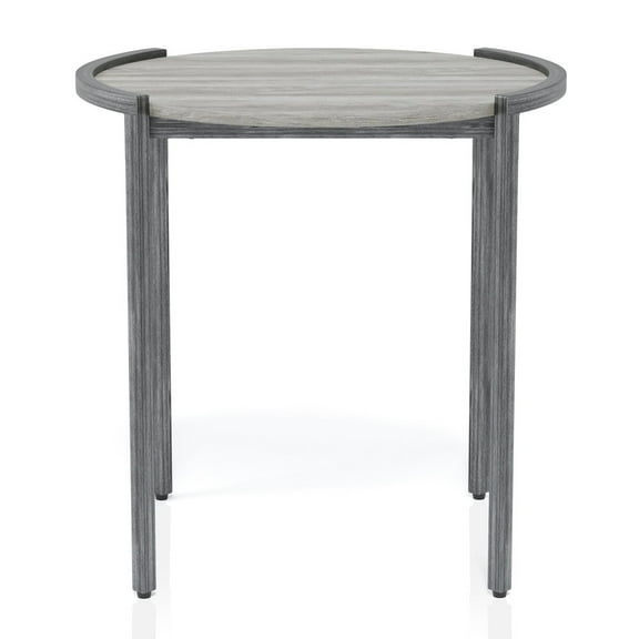 Furniture of America Mordicai Metal 2-Piece Coffee Table Set in Light Gray