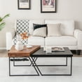 thumbnail image 2 of Costway Table Gigogne Moderne Ensemble de 2 Tables d'Appoint Empilables pour Salon, 2 of 10