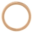 thumbnail image 2 of 14k Rose Gold Size 7 3mm Polished Wheat Pattern Design Band Ring Ring for Women and Men - 4.1 Grams, 2 of 2