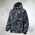 thumbnail image 2 of Luwomo Jackets for Womens Camo Jackets Lightweight Long Sleeve Hooded Windproof Outdoor Sport Coat Hiking Travel Daily Wear Tops Dark Gray,XS, 2 of 5