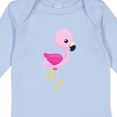 thumbnail image 4 of Inktastic Cute Flamingo, Baby Flamingo, Pink Flamingo, Bird Girls Long Sleeve Baby Bodysuit, 4 of 5