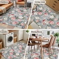 thumbnail image 6 of Vintage Spring Floral Area Rug 4'x6', Summer Botanical Watercolor Washable Non-Slip Rugs, Low Pile Large Carpet for Living Room Bedroom Dining Room Kitchen Office Indoor Mat, 6 of 9