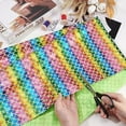 thumbnail image 4 of 1.1x1.7Yard Mermaid Scales Background Fabric Sky Blue Polyester Hologram Fish Scale Fabric Mermaid Fish Scales with Colorful Rainbow Stripe Tablecloth Decor Party Banner Photo Props, 4 of 9