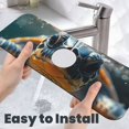 thumbnail image 6 of Sikiie Realistic Cute Sea Turtle Splash Guard for Sink Faucet-1 PC Super Absorbent Fast Drying Mat Sink Gadgets-Splash Guard for Kitchen, Sink Mat, 6 of 7