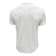 thumbnail image 5 of lkfuzj Men's Henley Shirts Short Sleeve Casual Lightweight Slim Fit Basic Button Muscle T-Shirt Workout Athletic Shirts Running Fitness Tee Tops - White, 5 of 7