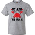 thumbnail image 3 of Inktastic My Aunt Loves Me Nephew Youth T-Shirt, 3 of 5