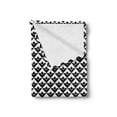 thumbnail image 2 of Abstract Soft Flannel Fleece Throw Blanket, Diagonally Designed Concentric Squares in Monochrome Modern Vibes, Cozy Plush for Indoor and Outdoor Use, 60" x 80", Dark Grey and White, by Ambesonne, 2 of 5
