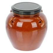 3 Pc Ceramic Kimchi Jar Pickle Kit Chinese Food Containers with Lid Sealed Small Jars Lids for