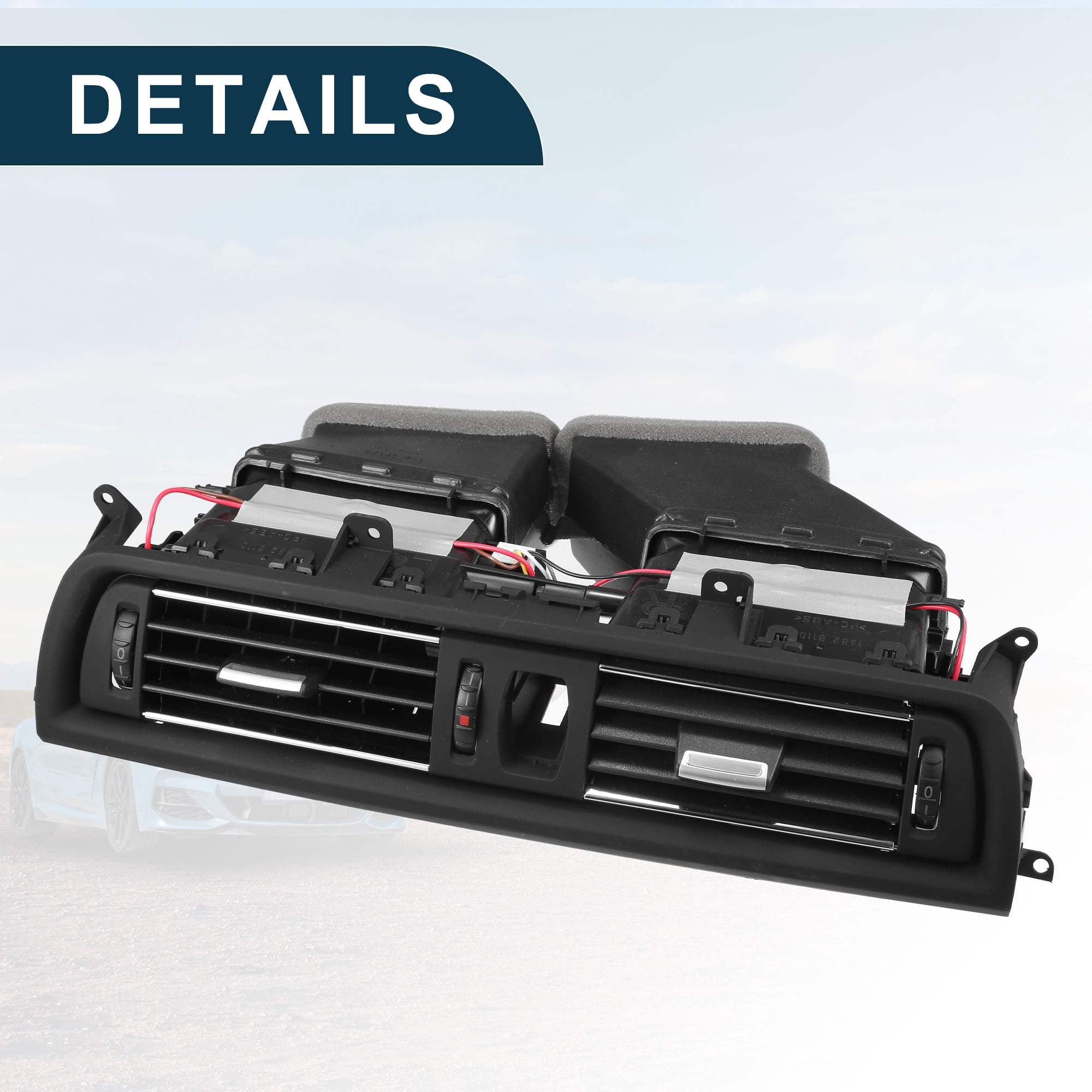 Unique Bargains Air Vent Panel for BMW 528i 2011-2016 Air Conditioning Grille Black