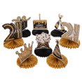 thumbnail image 4 of HAKIDZEL 8Pcs Birthday Party Honeycomb Decorations Cheerful Atmosphere 11.8x5.9in, 4 of 8