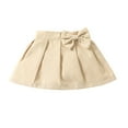 thumbnail image 2 of Girls' Solid Color Casual Pleated Skirt Fashion Multipurpose Pleated Skirt Beige 2-3 Years Clearance, 2 of 7