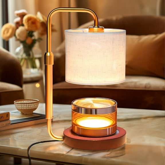 UNTIMATY Candle Warmer Lamp, Adjustable Height Candle Warmer with Timer, Dimmable, Home Decor Wax Melts Warmer for Jar Candles with 2 Bulbs