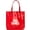 Firecracker Red, variant on Cool Things Clear PVC Beach Tote Bag, Sunny Day Yellow