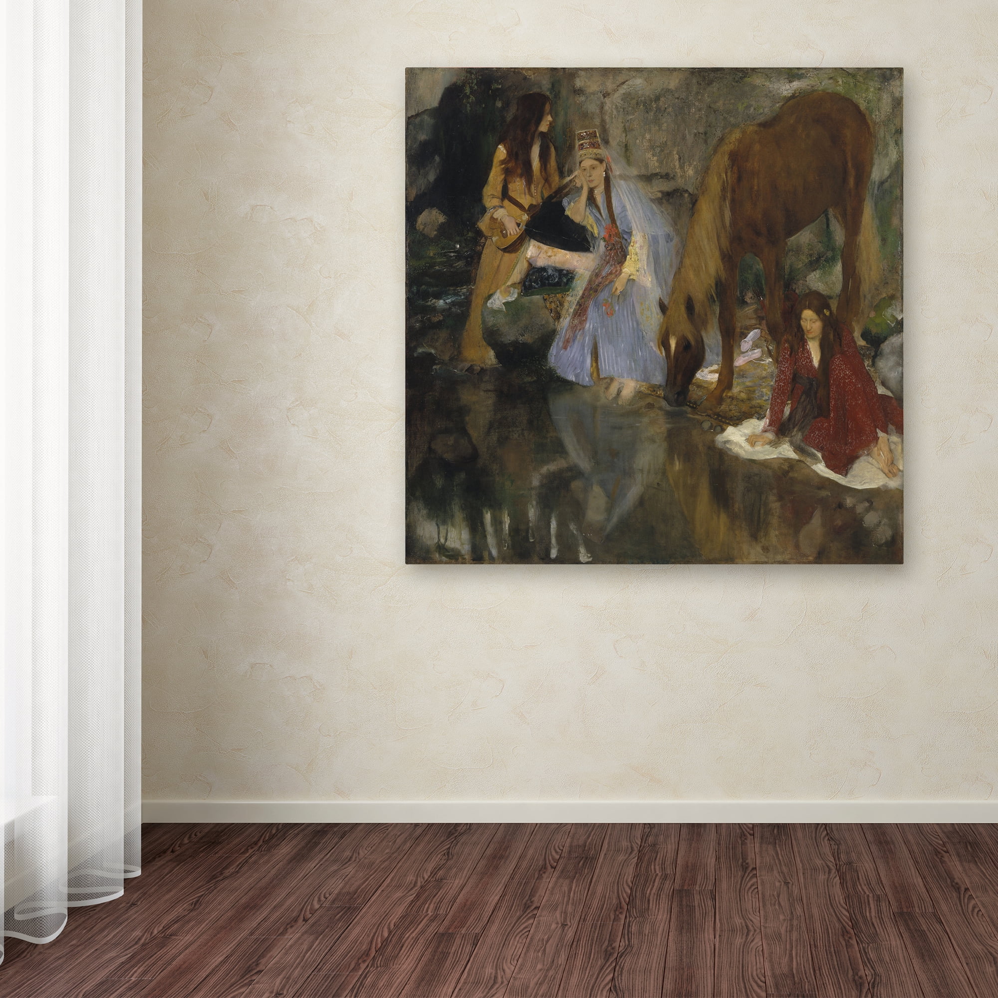 Degas 'Portrait Of Mlle Fiocre' Canvas Art