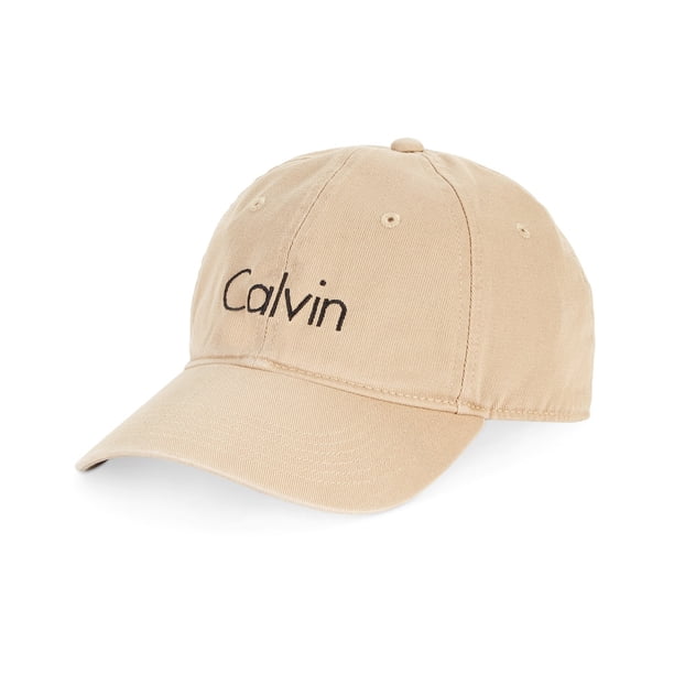 Calvin Klein - Gorra de béisbol de sarga para hombre, color beige, talla única