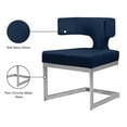 thumbnail image 2 of Meridian Furniture Alexandra Navy Velvet Dining Chair, 2 of 7