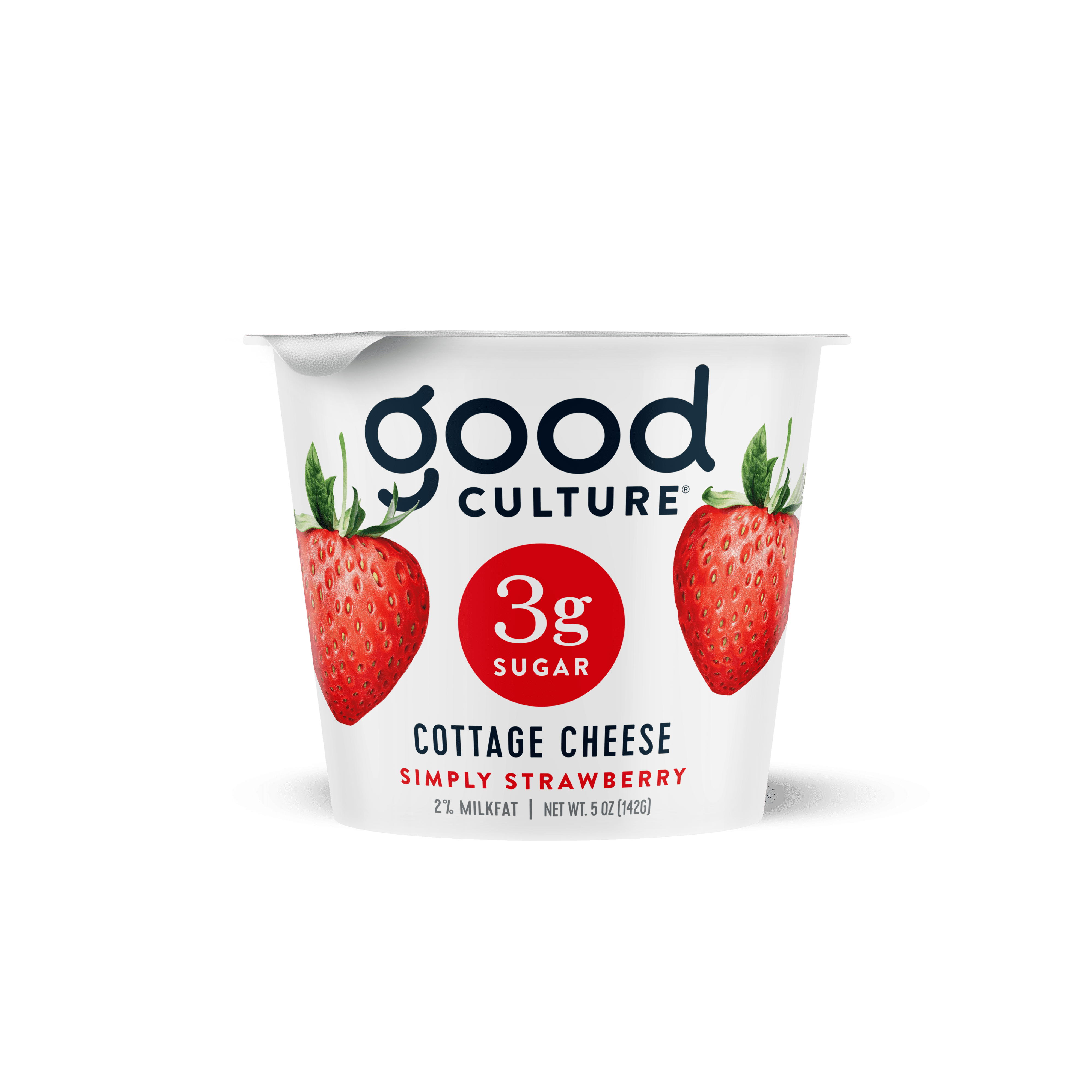 Good Culture Strawberry Cottage Cheese, Single Serve, 5oz