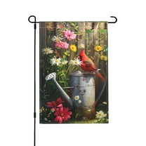 Yolandalse Graden Flag Dragonfly Birds Daisies 12x18 Inch Garden Flags Double Sided for Outside Yard Flags Garden Decor,Fall Watercolor Bird Garden Flag