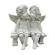 thumbnail image 2 of Estatua de pareja de ángeles, adorno de ángel con alas, figura de resina para interior, sala de estar y oficina Blanco, 2 of 9