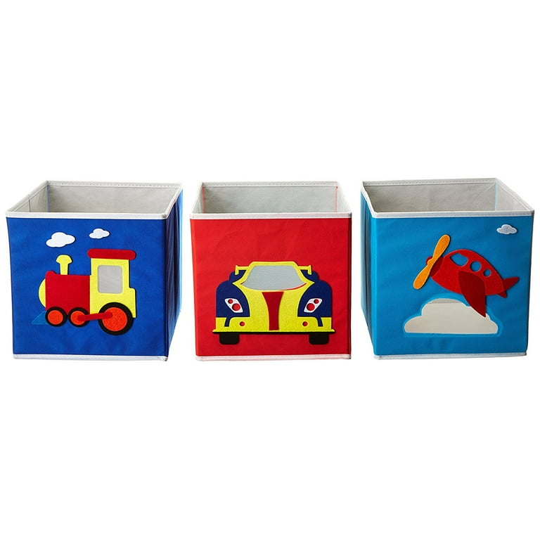 Storage Containers Children's Storage Boxes Train Modeling Organizer For  Toys Moving Pulleys Toy Box Building Blocks