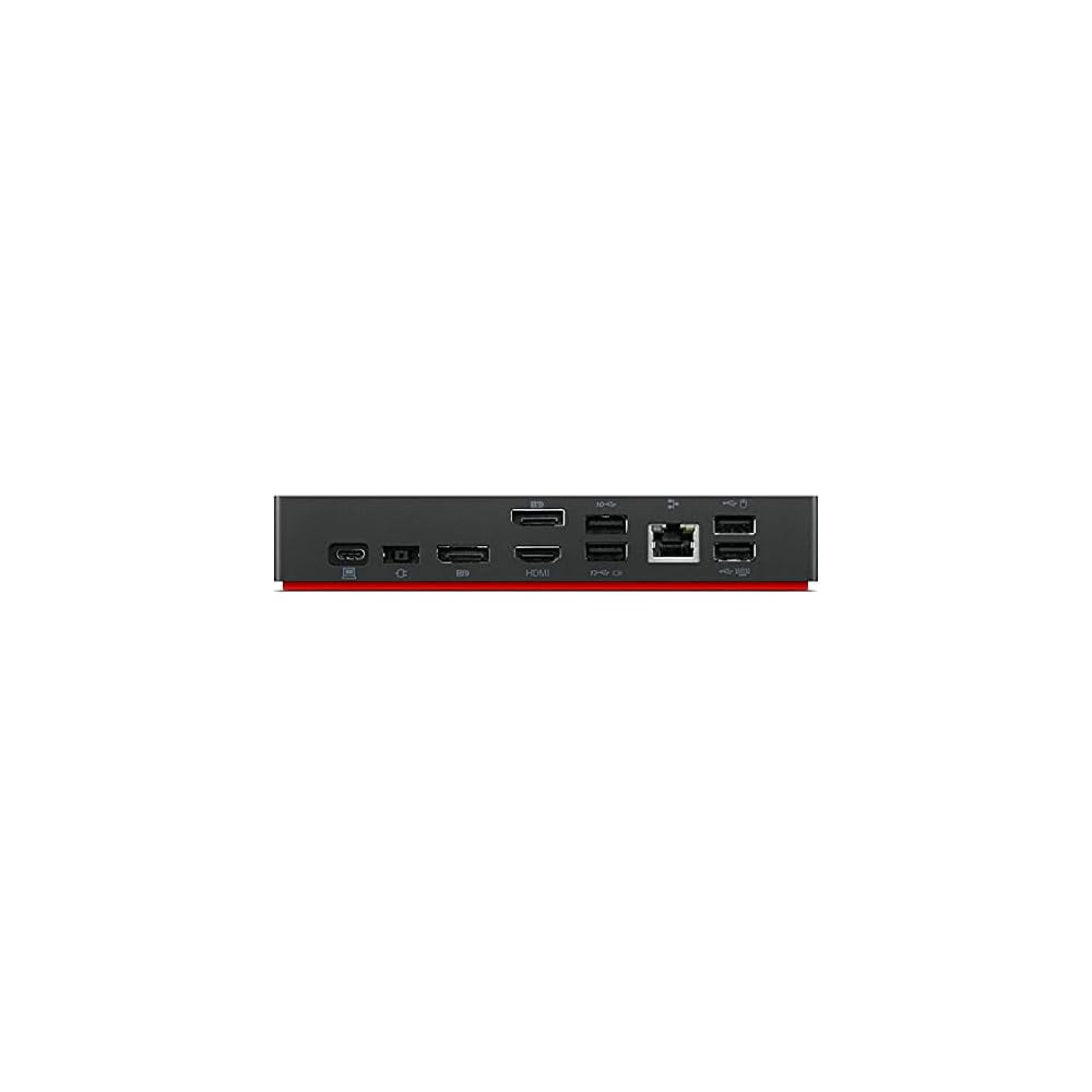 Restored Lenovo 40AY0090US ThinkPad Universal USB-C Docking Station – Dual Monitor Support, 4K HDMI & DisplayPort, 65W Power Delivery, USB-C Gen 2 (Refurbished)
