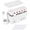 White, variant on Surge Protector Power Strip with Management Box,Cord Organizer Box with 10 Outlets and 3 USB Ports,Individual Switches,6 ft Flat Plug Extension Cord,Under-Desk and Desk Wire Storage Hider,White