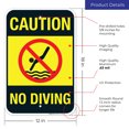 thumbnail image 3 of Pool Sign, Caution No Diving Sign,, 3 of 8